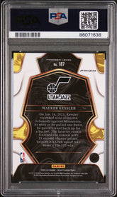 2022 Panini Select Walker Kessler #187 PSA 10 Rookie Cosmic Prizm SP Jazz